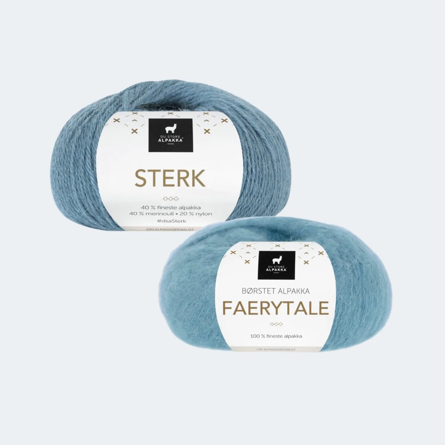 Du Store Alpakka Sterk + Du Store Alpakka Faerytale Du Store Alpakka Sterk + Du Store Alpakka Faerytale