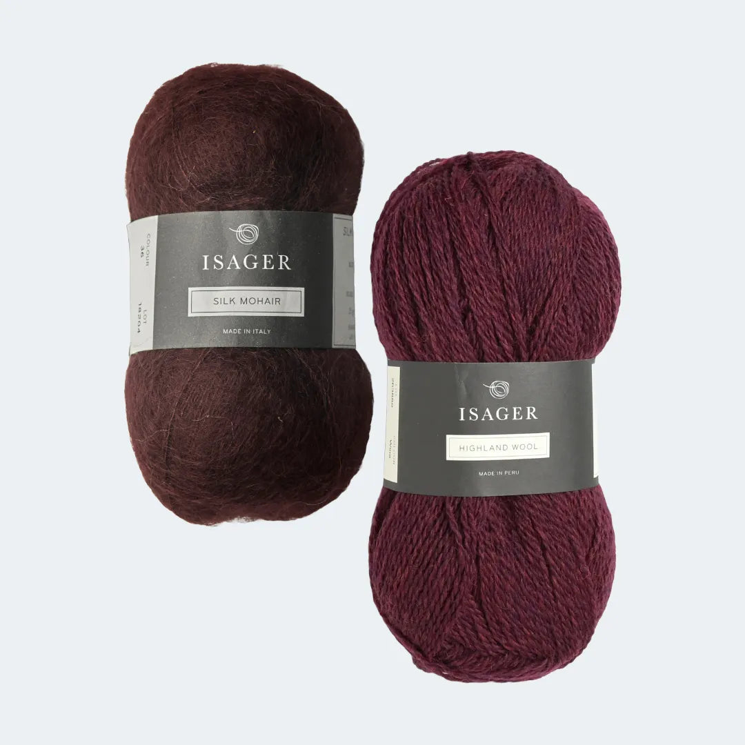 Isager Highland + Silk Mohair